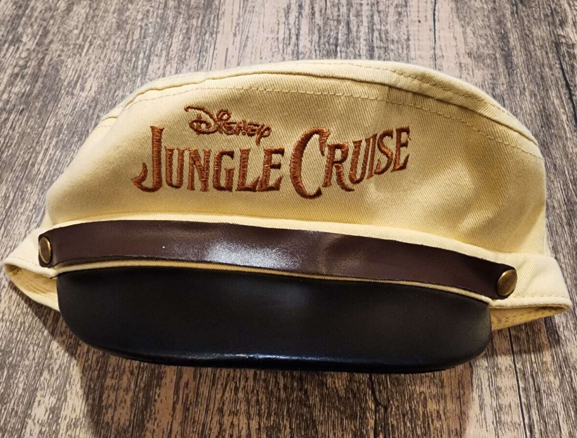 RARE Disney Jungle Cruise Movie Premiere Skipper Hat Sailor Hat - Slightly Used