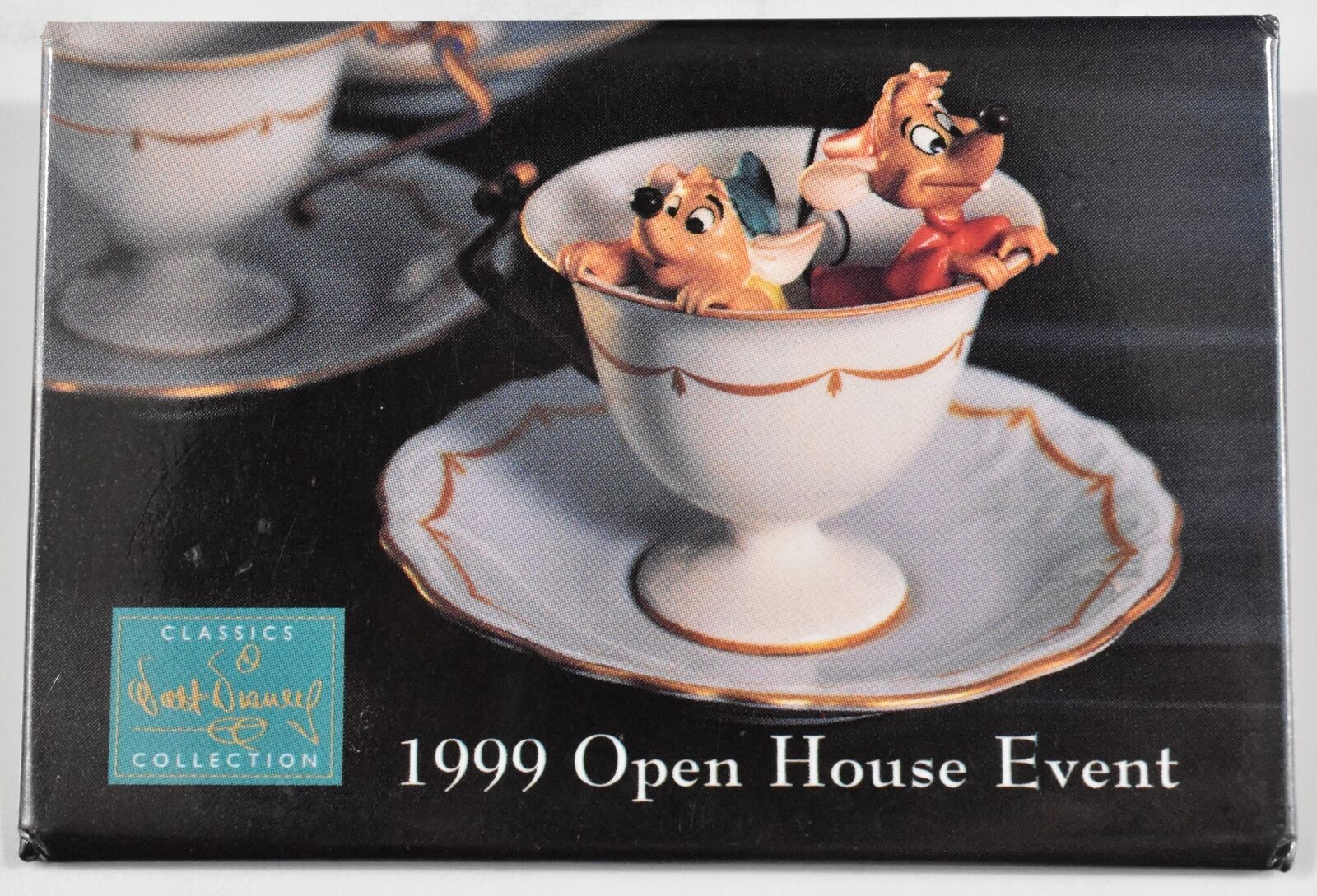 Vtg 1999 Walt Disney Classics Collection Open House Event Promotional Pinback