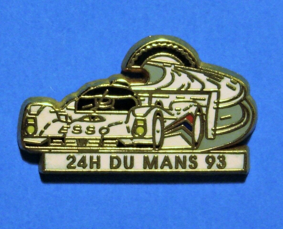 ESSO GAS & OIL ADVERTISING - 1993 24 HOURS OF LE MANS RACING CAR - VINTAGE PIN