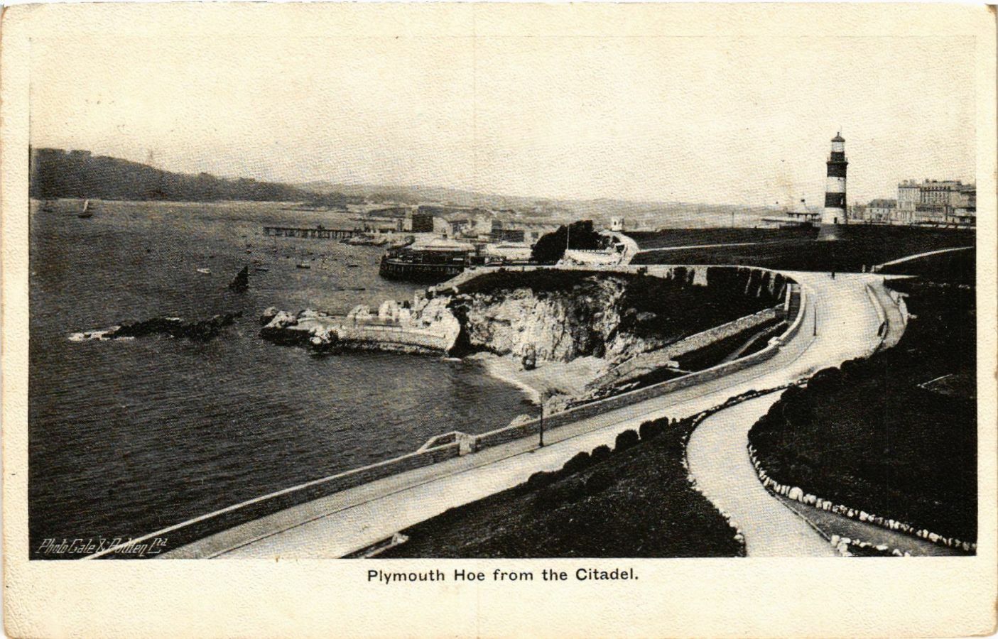 CPA AK PLYMOUTH Hoe from the Citadel LIGHTHOUSE LIGHTHOUSE (708100)
