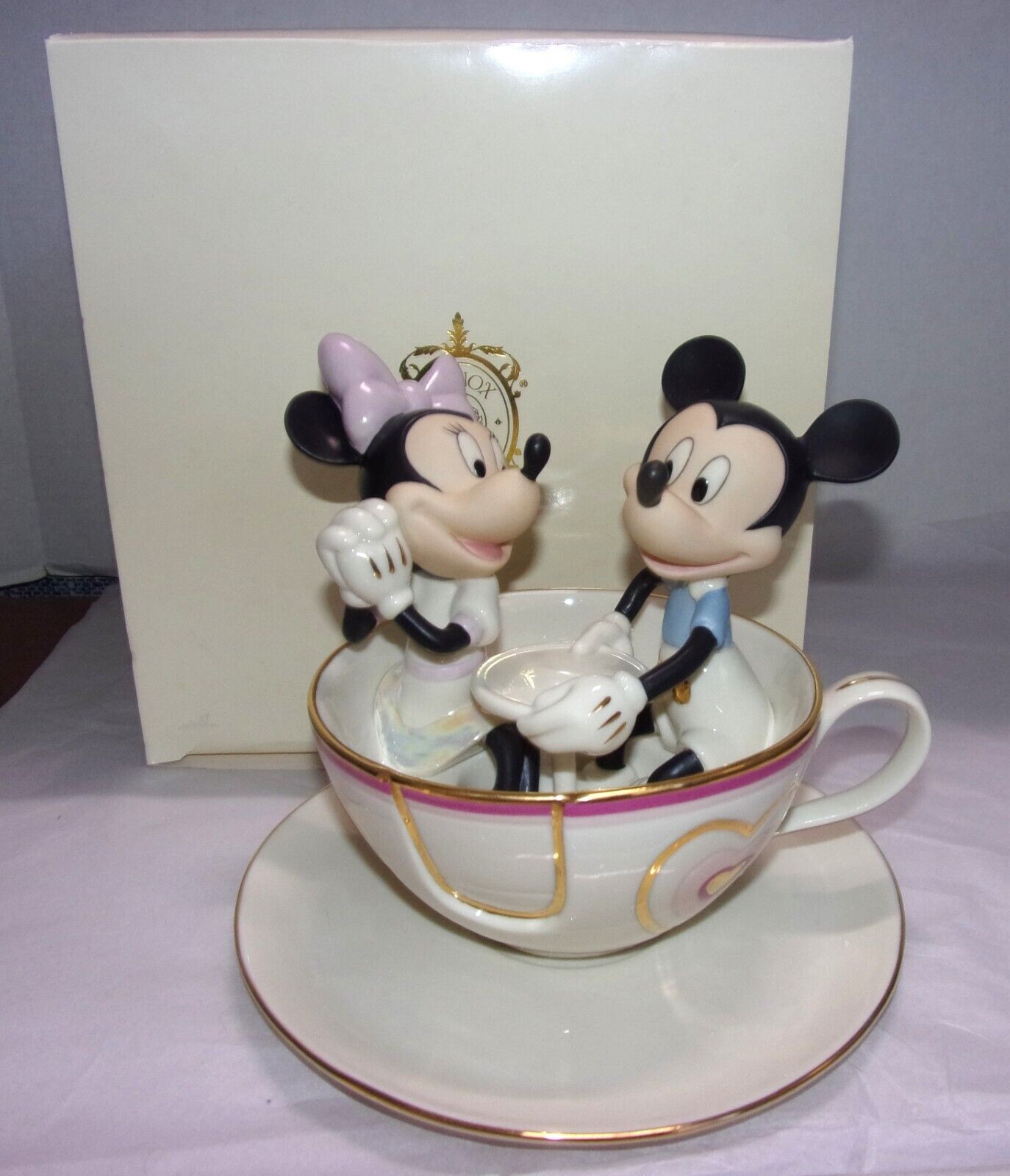 Lenox Mickey\'s Teacup Twirl Original Box Mickey & Minnie