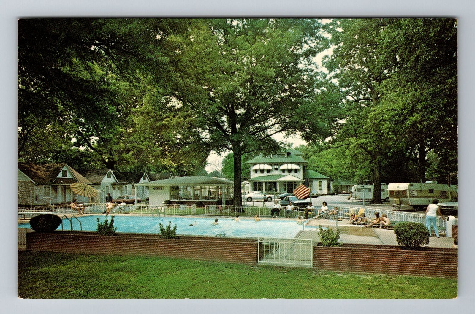 Memphis TN-Tennessee, Leahy\'s Motel & Trailer Park, Vintage Postcard