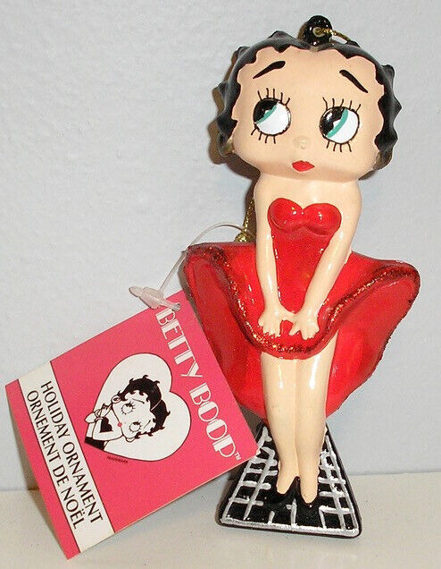2005 KURT ADLER - BETTY BOOP IN RED DRESS ORNAMENT - NEW WITH TAG