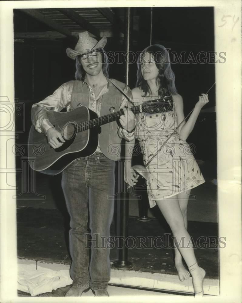 1975 Press Photo Leckie and Kathy Paul in Sam Shepard\'s \