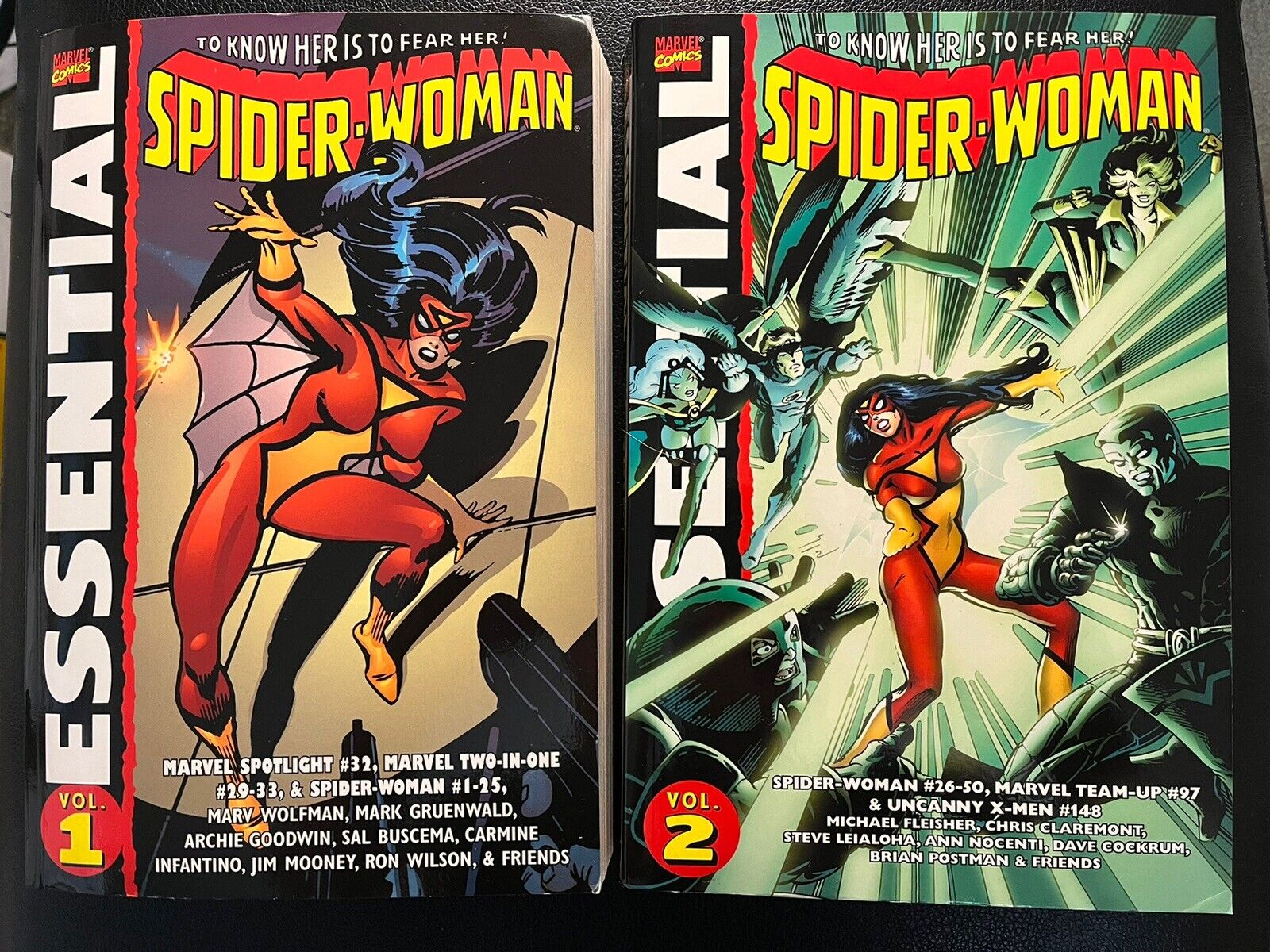 ESSENTIAL SPIDER-WOMAN Volume 1 & 2  2-book Lot MARVEL