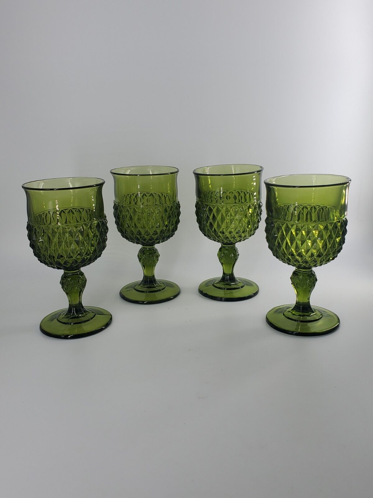 Vintage Set Of 4 Indiana Glass 6½\