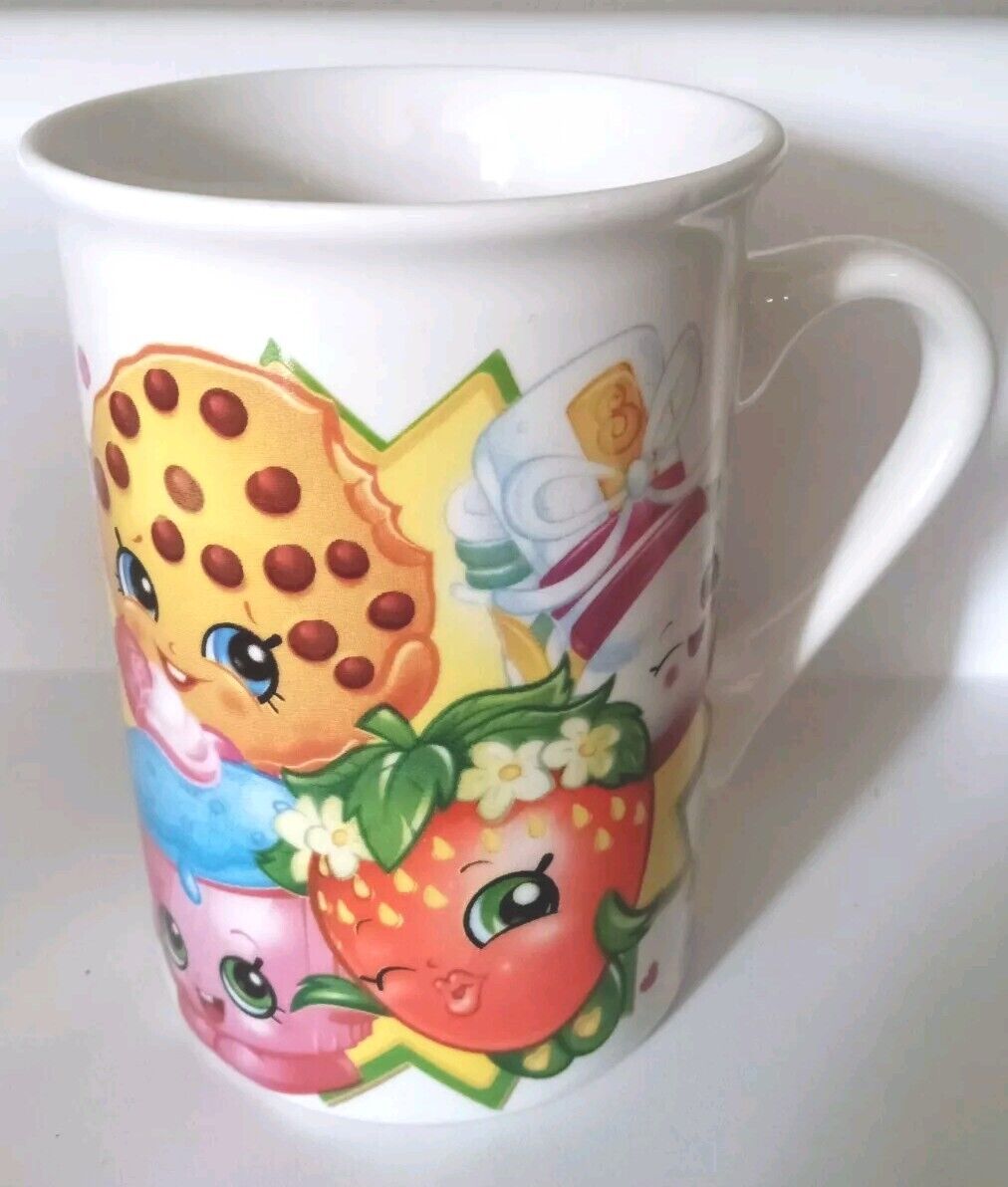 Shopkins Characters Coffee Mug Cup Frankford- Candy Red Purple Yellow Green.(201