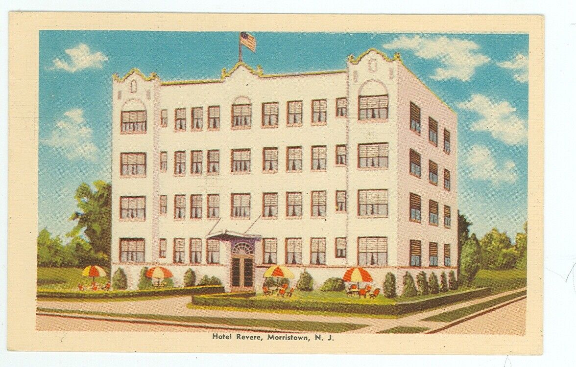 MORRISTOWN, NEW JERSEY-HOTEL REVERE-LINEN-PM1954-(NJ-M)