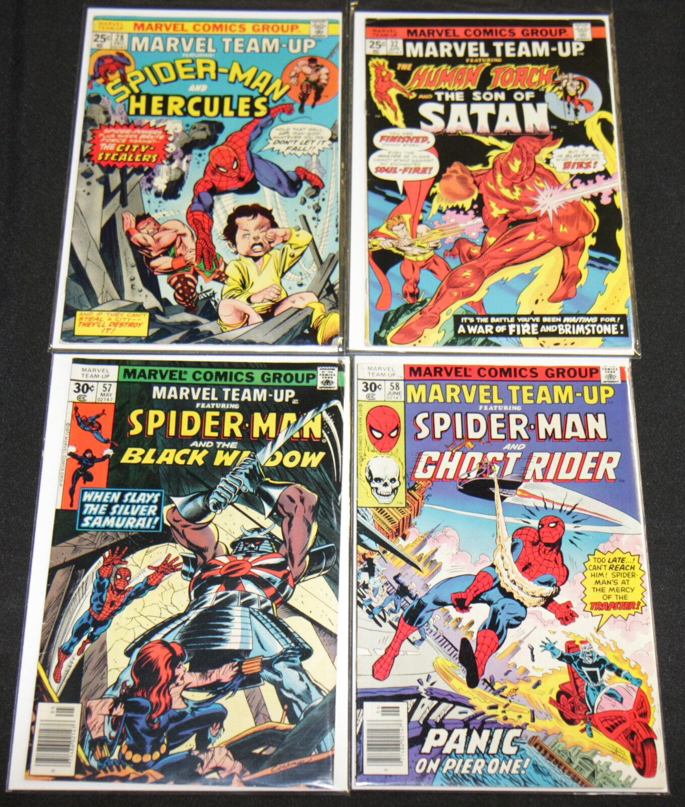 Bronze Age MARVEL TEAM-UP & TWO-IN ONE 7pc Mid Grade Comic Lot (FN- to FN)