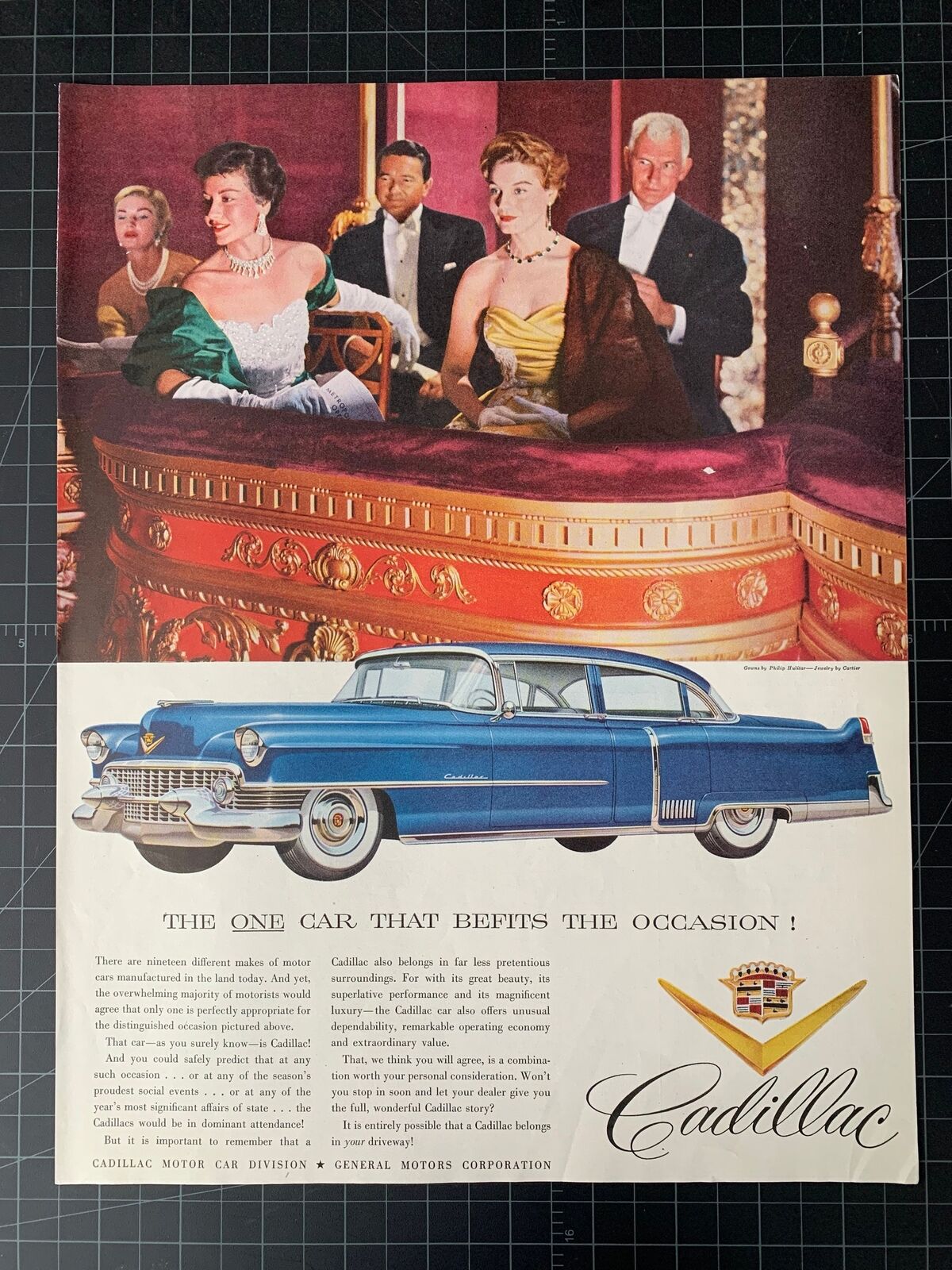 Vintage 1954 Cadillac Print Ad