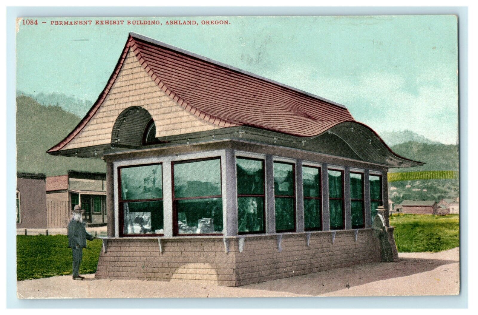 1911 Permanent Exhibit Building, Ashland Oregon OR Unposted Postcard