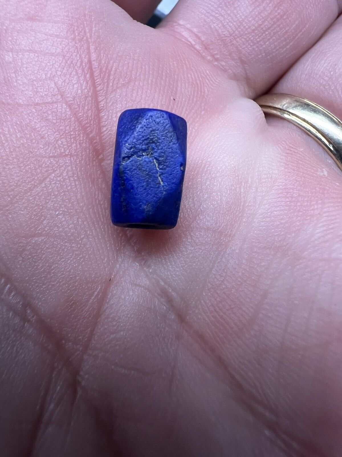 Ancient Roman Asia Minor Lapis Lazuli Cornerless Rectangle 11.2 x 6.6 x 6.5 mm
