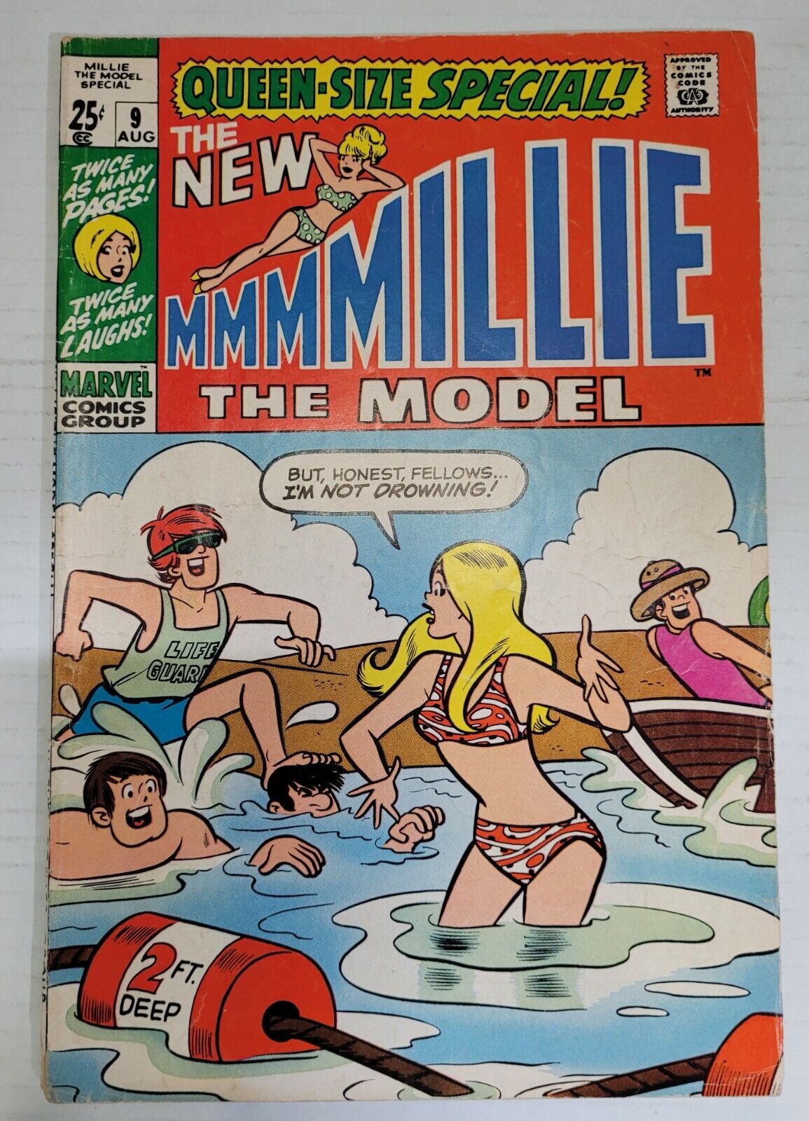 MILLIE THE MODEL Vol 1 #9 August 1970 - MARVEL COMICS - BRONZE AGE