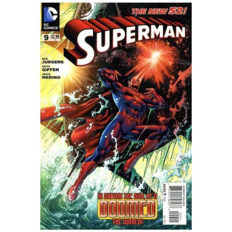 Superman #9 - 2011 series DC comics NM Full description below [c 
