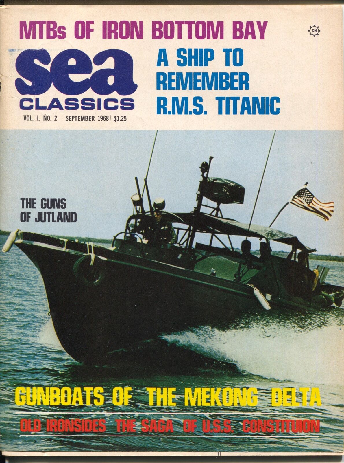 MAG: Sea Classics #2 9/1968-Challenge-2nd issue-Old Ironsides-Titanic-G