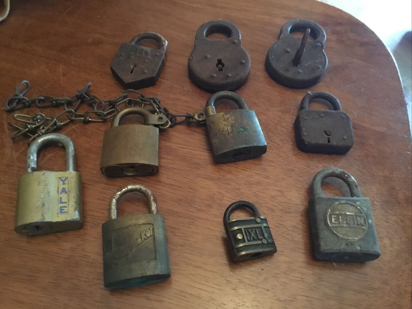Antique & Vintage  Padlock Collection Lock Lot
