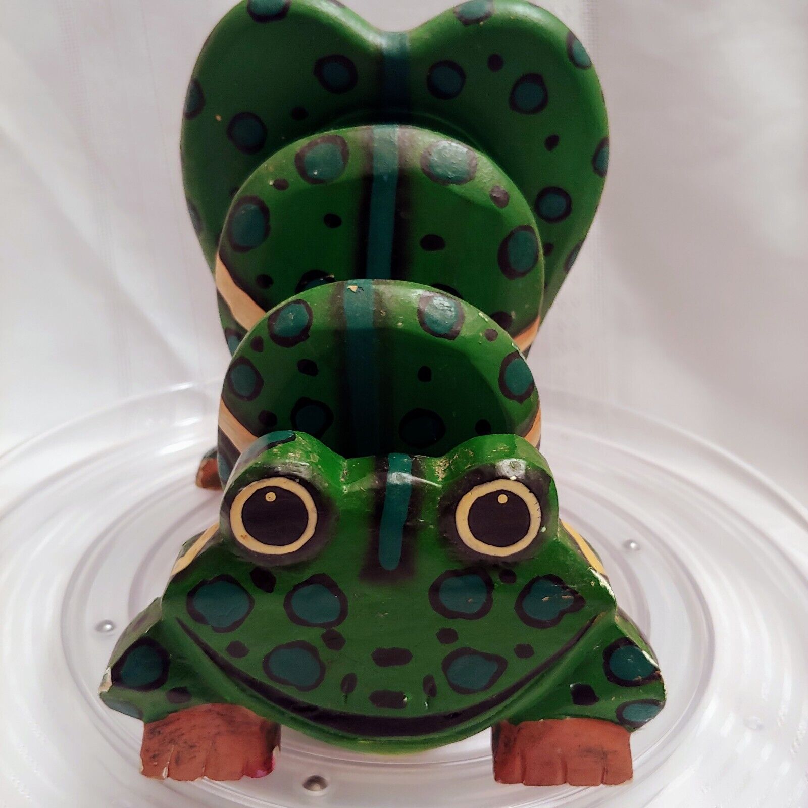 Unique Cute Wooden Frog Paper Holder