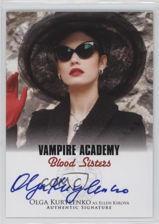 2014 Leaf Vampire Academy: Blood Sisters Olga Kurylenko Ellen Kirova Auto 16nz