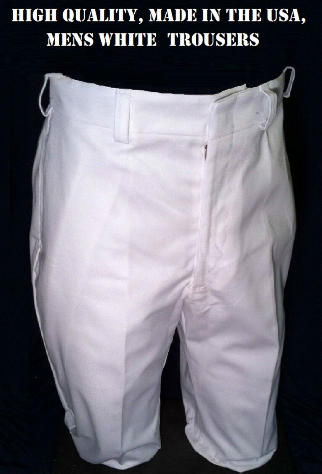 US MILITARY TROUSERS 40x30 HOSPITAL DUTY UNIFORM MEDICAL ASSISTANT WHITE PANTS