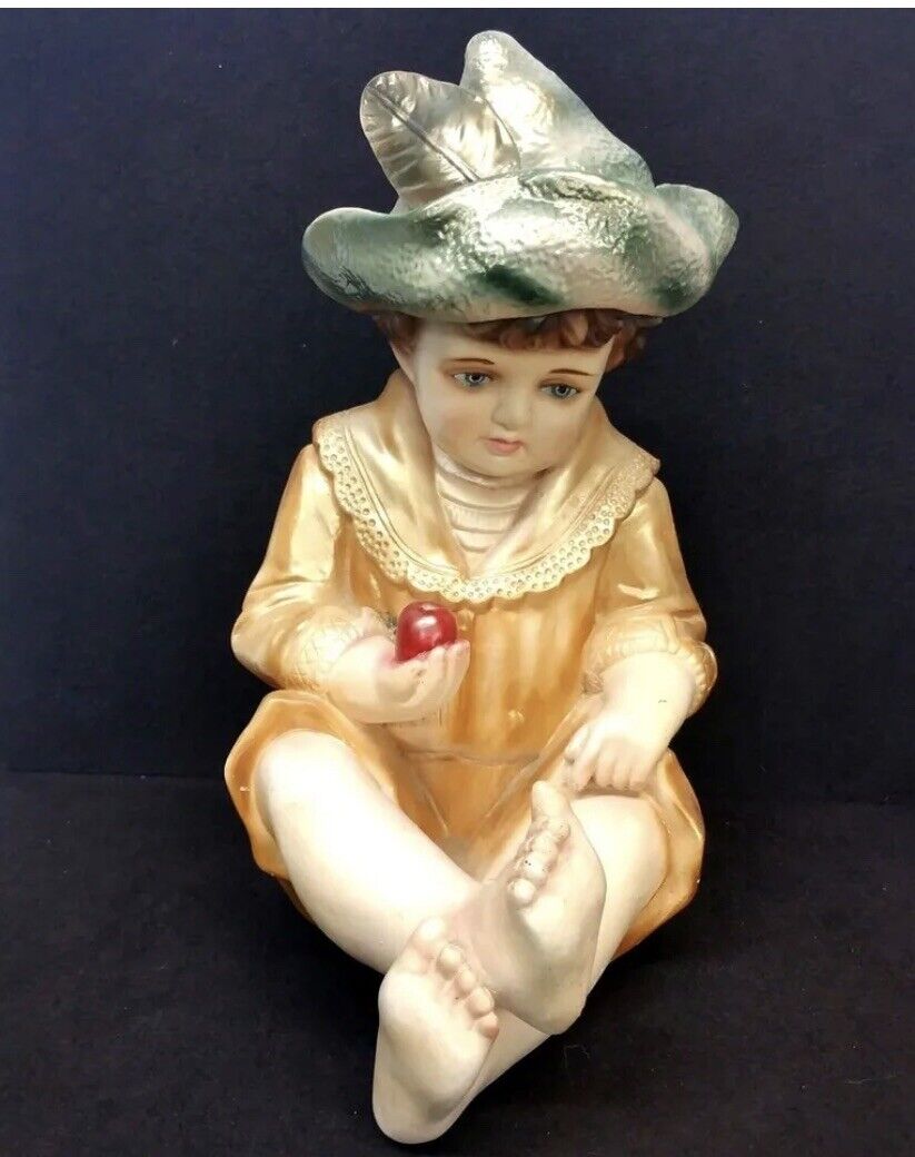 Antique Germany Bisque Porcelain Toddler Figurine 12 1/4'' Height
