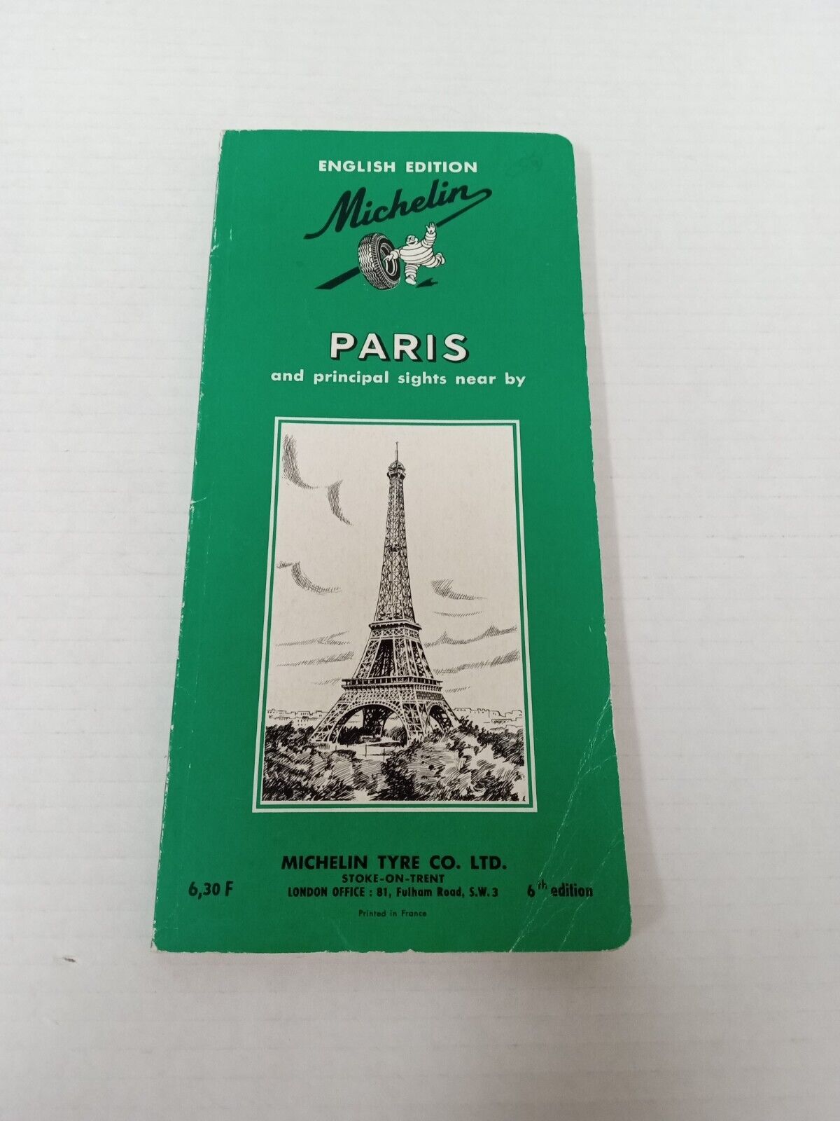 Michelin Travel Guide PARIS France 1964 