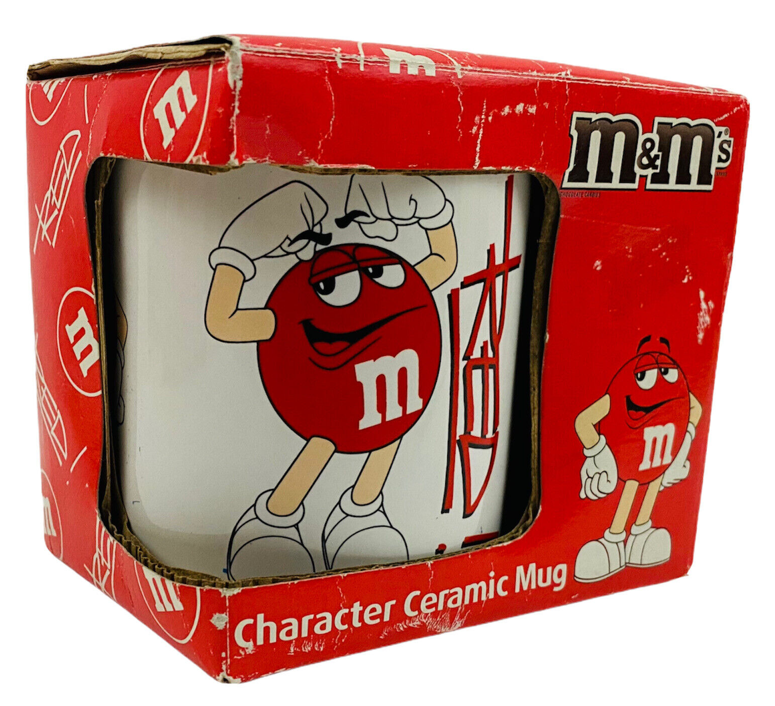Coffee Mug M&M Red Collectible Character Ceramic Hot Chocolate Coffee Cup 2012