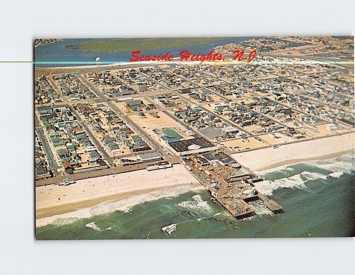Postcard Aerial View of Seaside Heights New Jersey USA