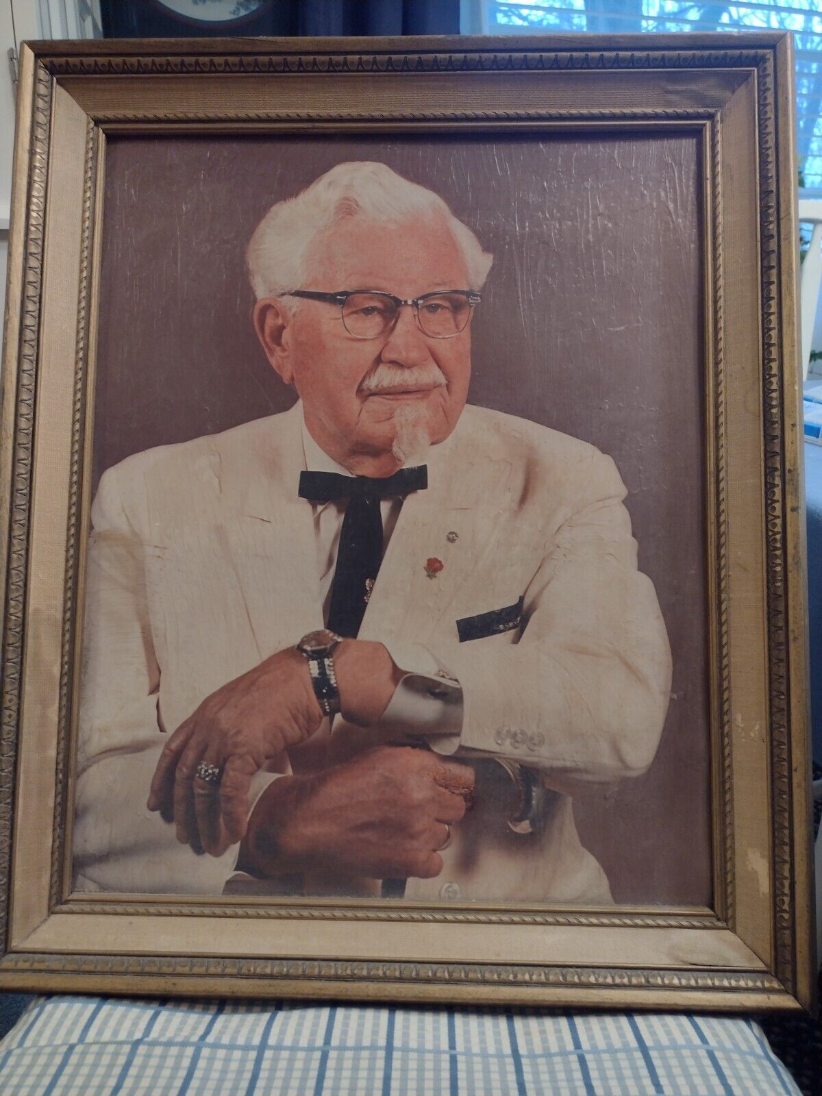 Vintage Colonel Sanders Store  Advertising Portrait Very Rare