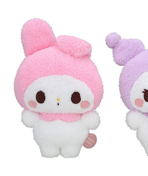 Sanrio Sega My Melody moco mee Fluffy Plush Doll 22cm Pastel Healing Plushie Toy