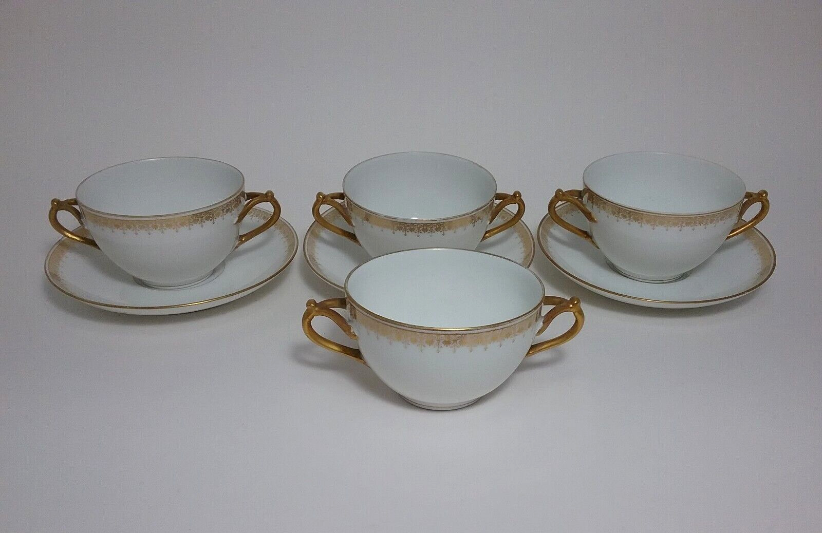 Lot of D & Co. Limoges France  Cups & Saucers (4) cups & (3) saucers