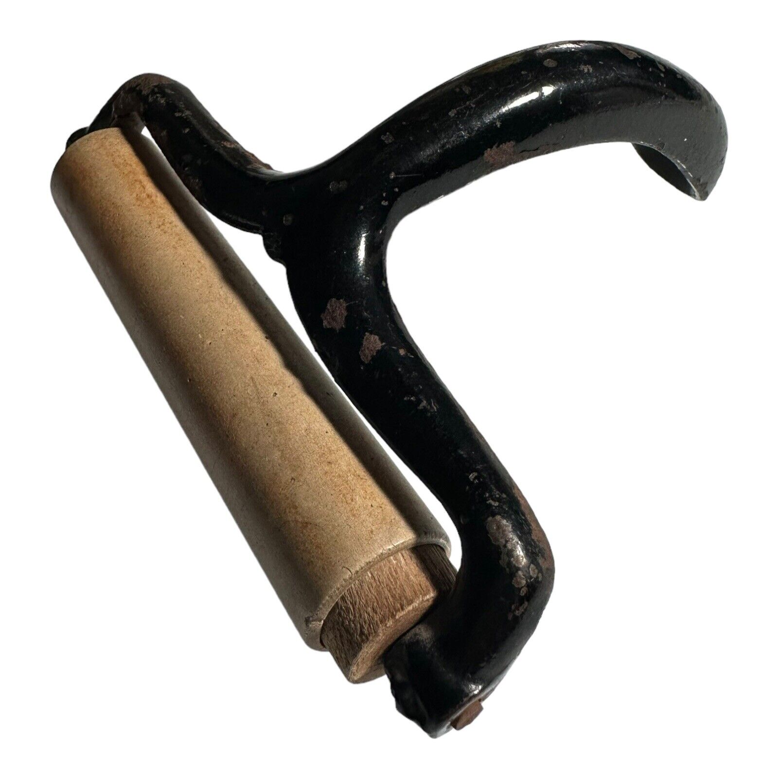 ALADDIN J B CAST IRON BRAYER Antique Embossed Handle Ink Blotter Roller