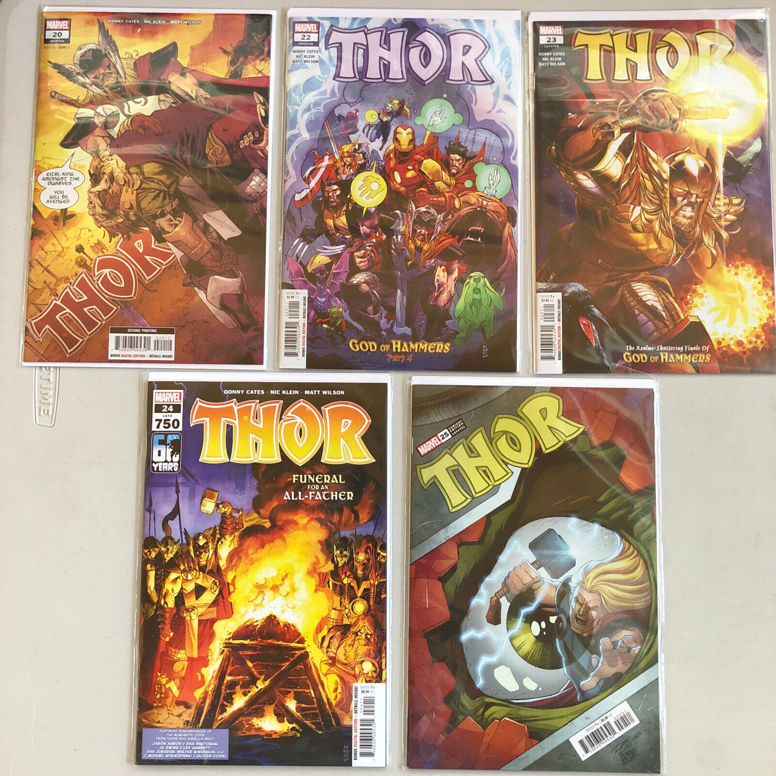 THOR 5 Issue Bundle  - 2020 6th Series - Marvel Comics