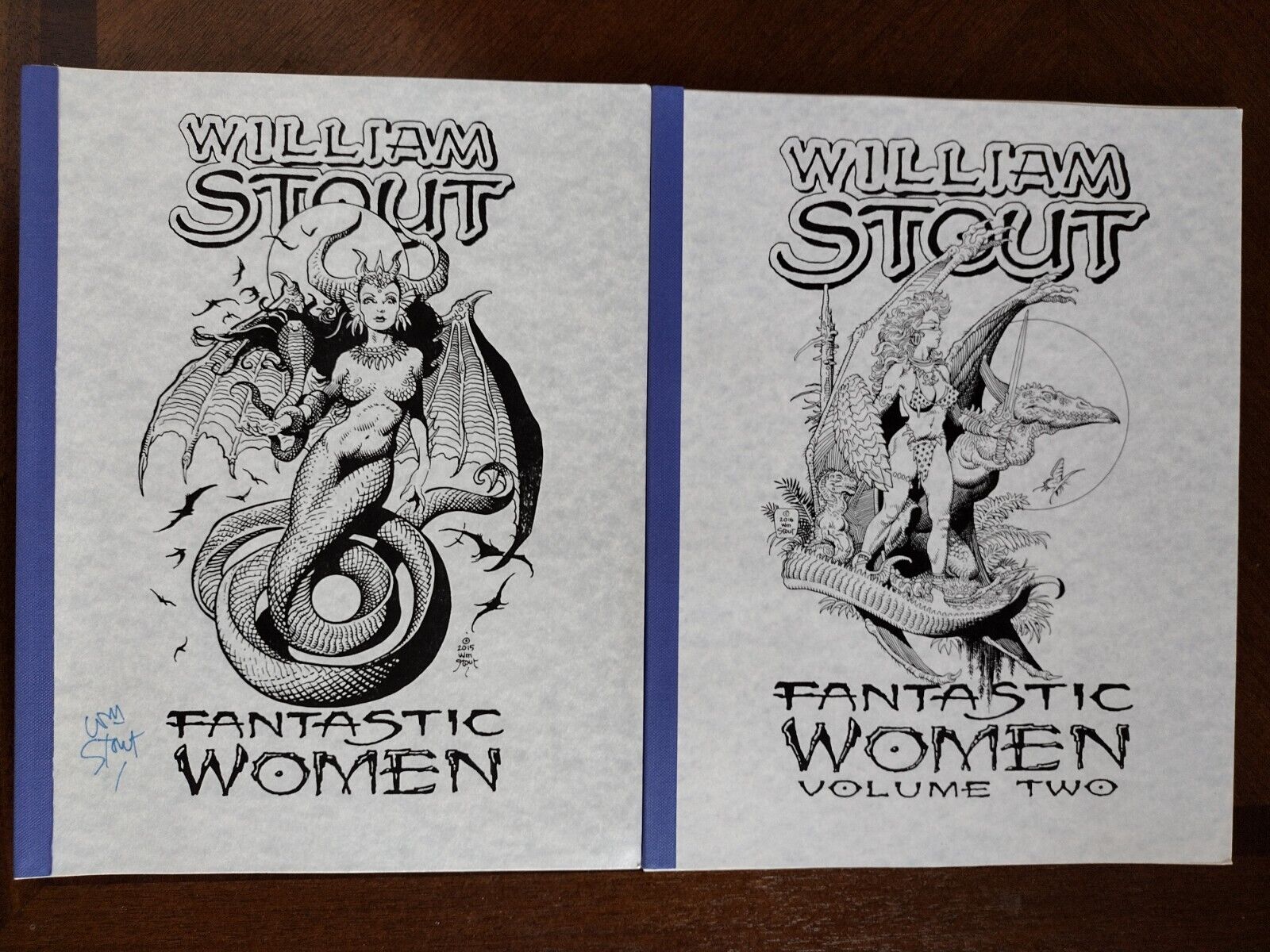 William Stout Fantastic Women Signed & Numbered Sketchbooks Vol 1 & 2 Nudes