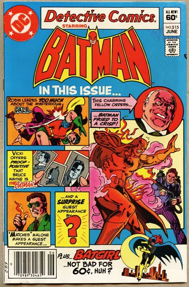 Detective Comics #515-1982 fn+ 6.5 Batman Don Newton Batgirl
