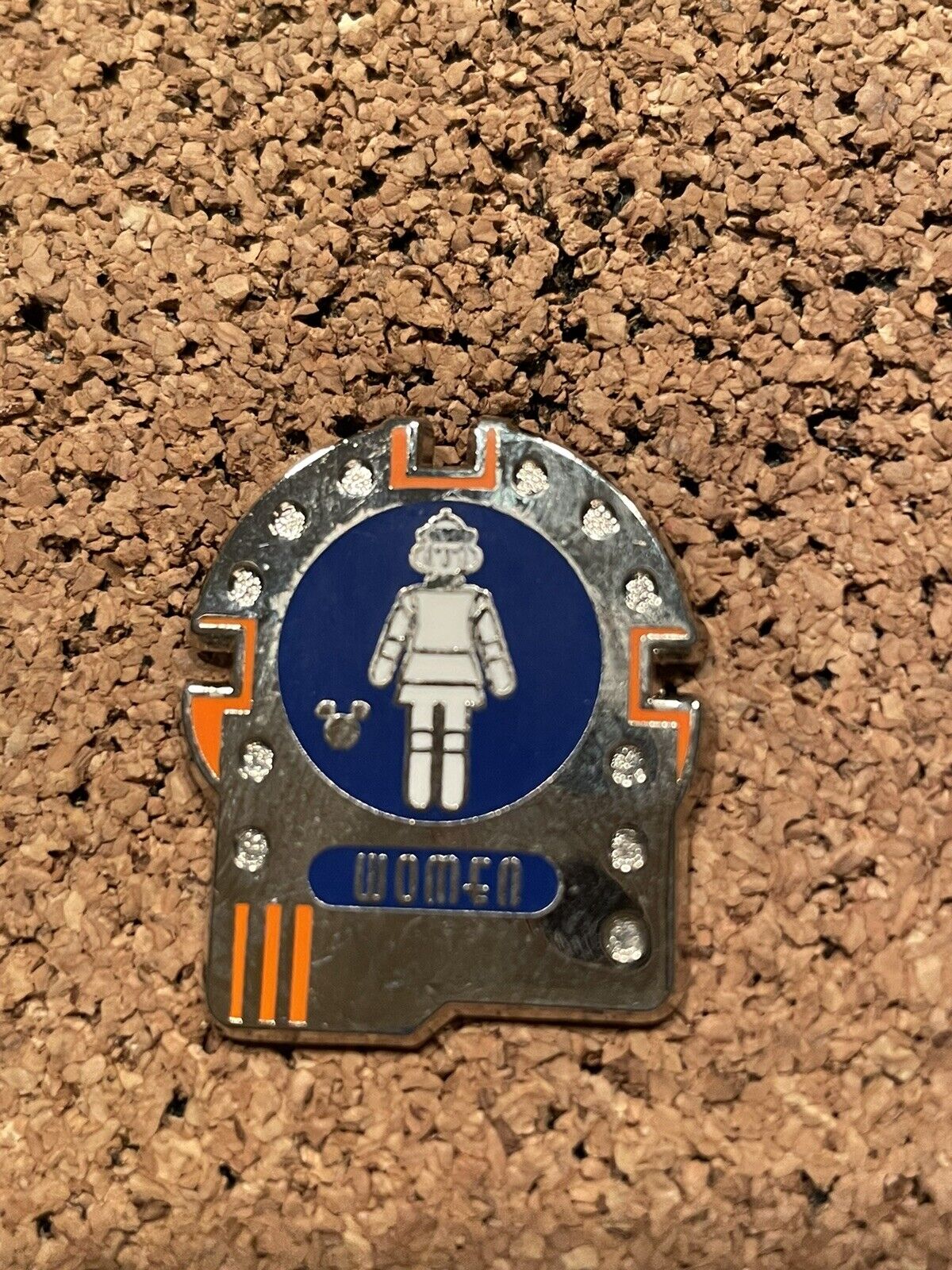DLR 2017 Hidden Mickey Signs Space Mountain Womens Restroom Disney Pin 119778