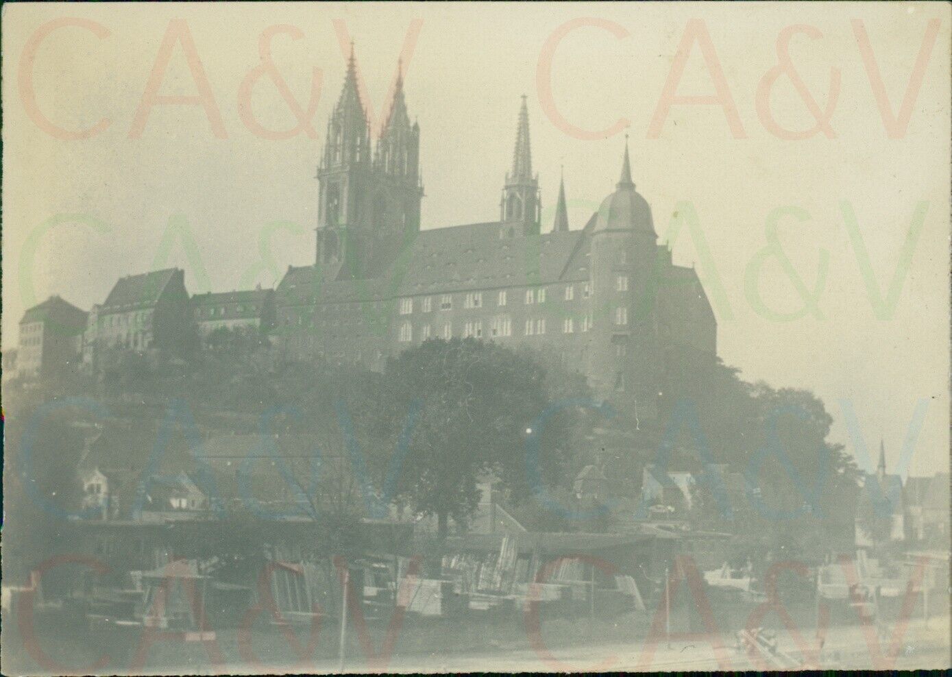 1920s Germany Meissen Cathedral 3.4x2.5