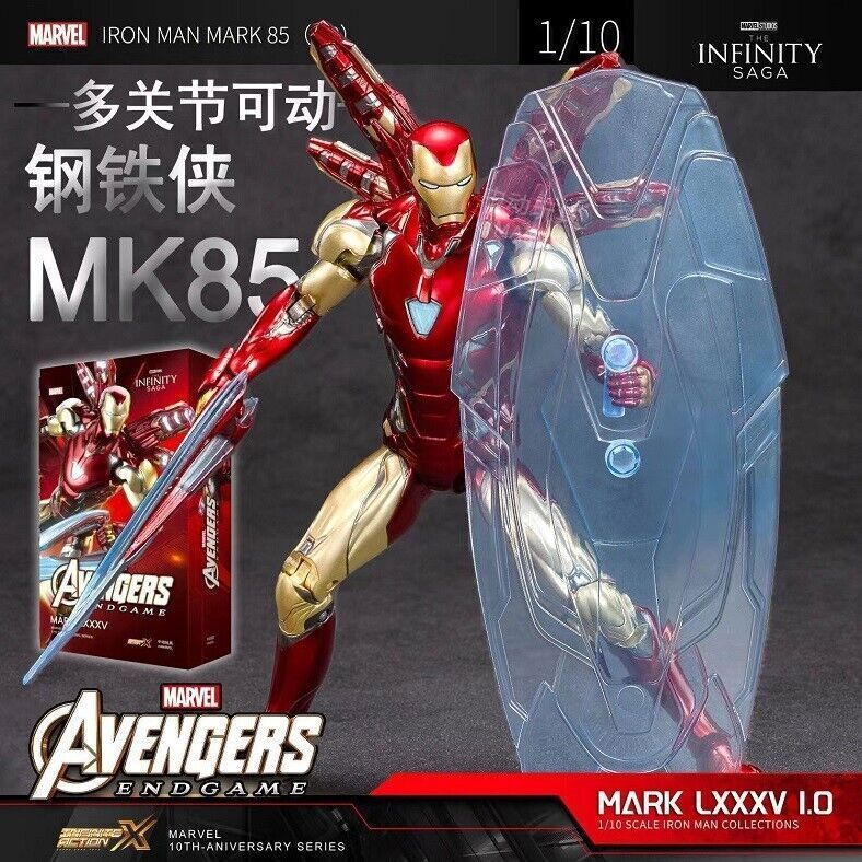ZD Avengers 3 Iron Man MK85 Mark 85 Action Figure Toy Xmas Gift New Collection