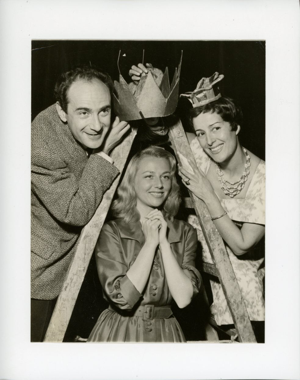 Robert Marcy, Claudie Carène and Denise Bose.  Vintage Silver Print Arge Print