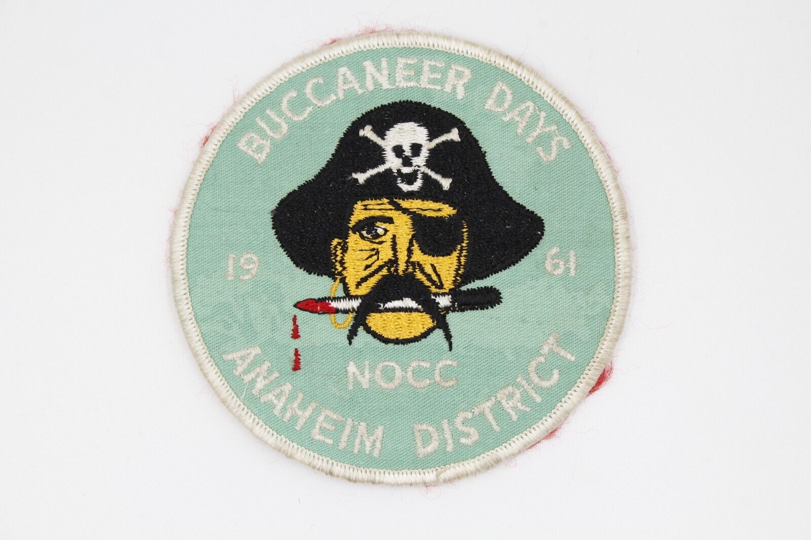 Vintage 1961 Buccaneer Days North Orange County Council Pirate Patch BSA CA