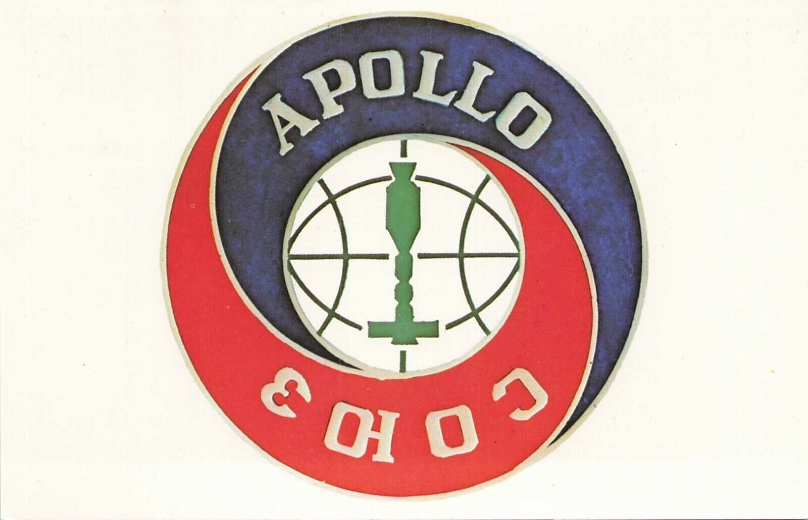 Apollo Soyuz Test Project Space Emblem NASA Apollo Florida 1975 Postcard
