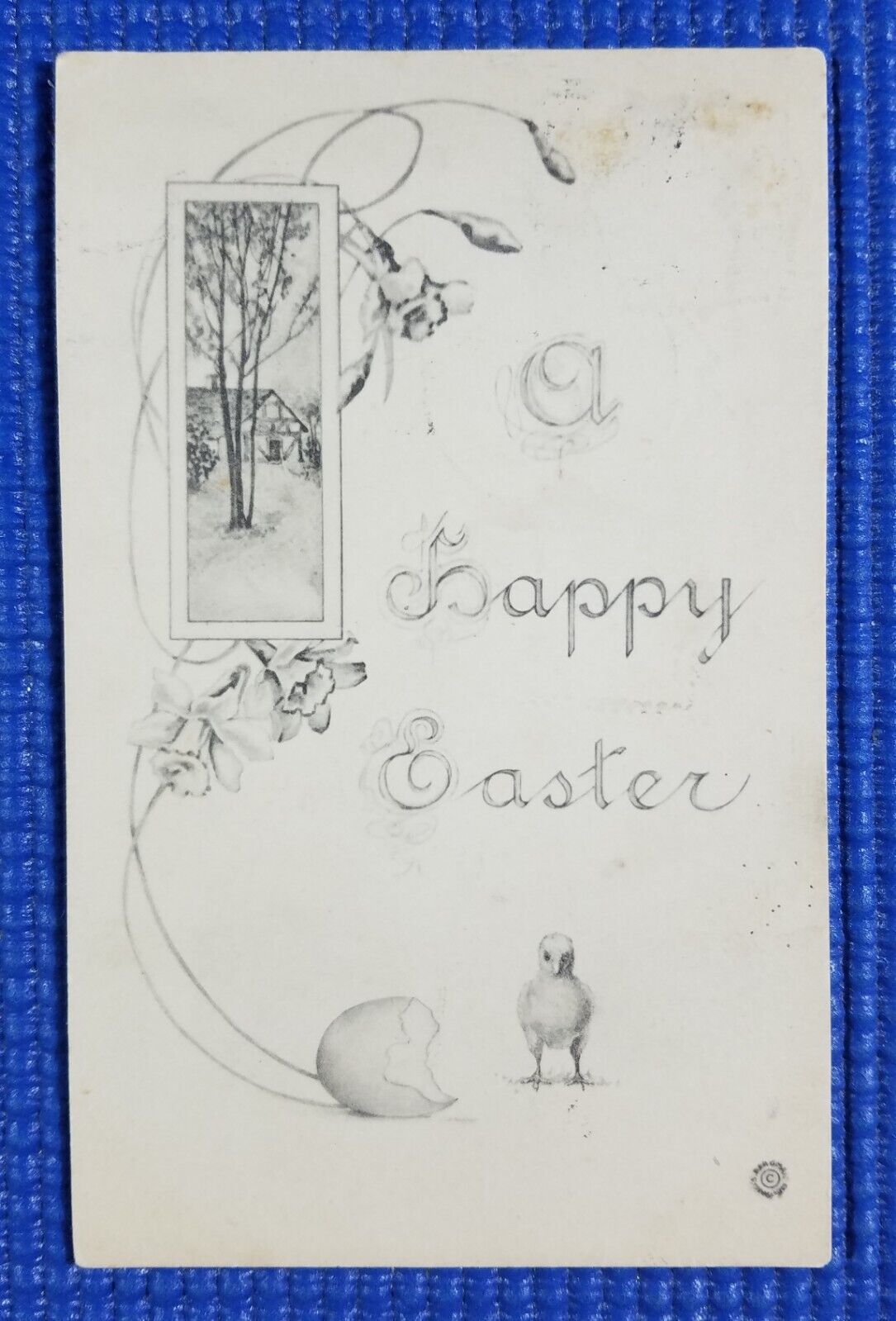Vintage Happy Easter Post Marked 1914 Postcard