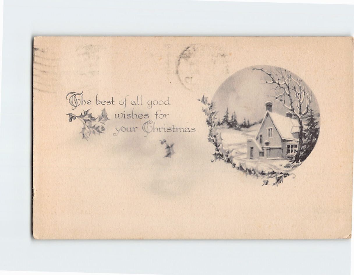 Postcard The Best of All Good Wishes for Your Christmas Card