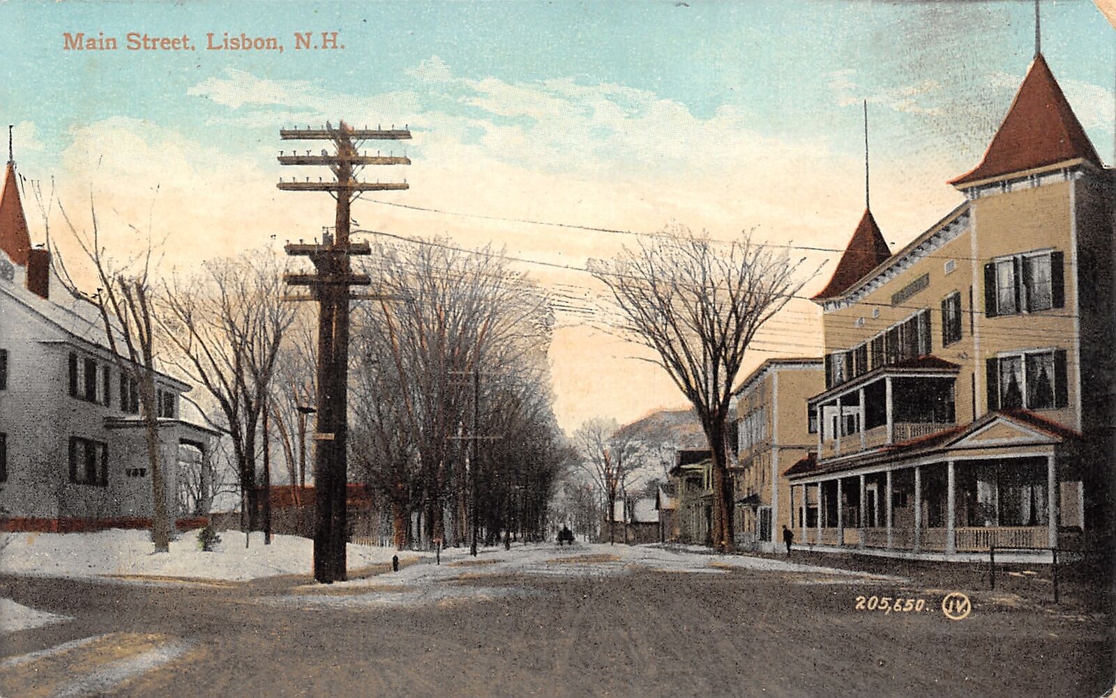 Lisbon NH A Bit of New England Snow~Hotel Moulton~Don\'t Bring Explanations 1908