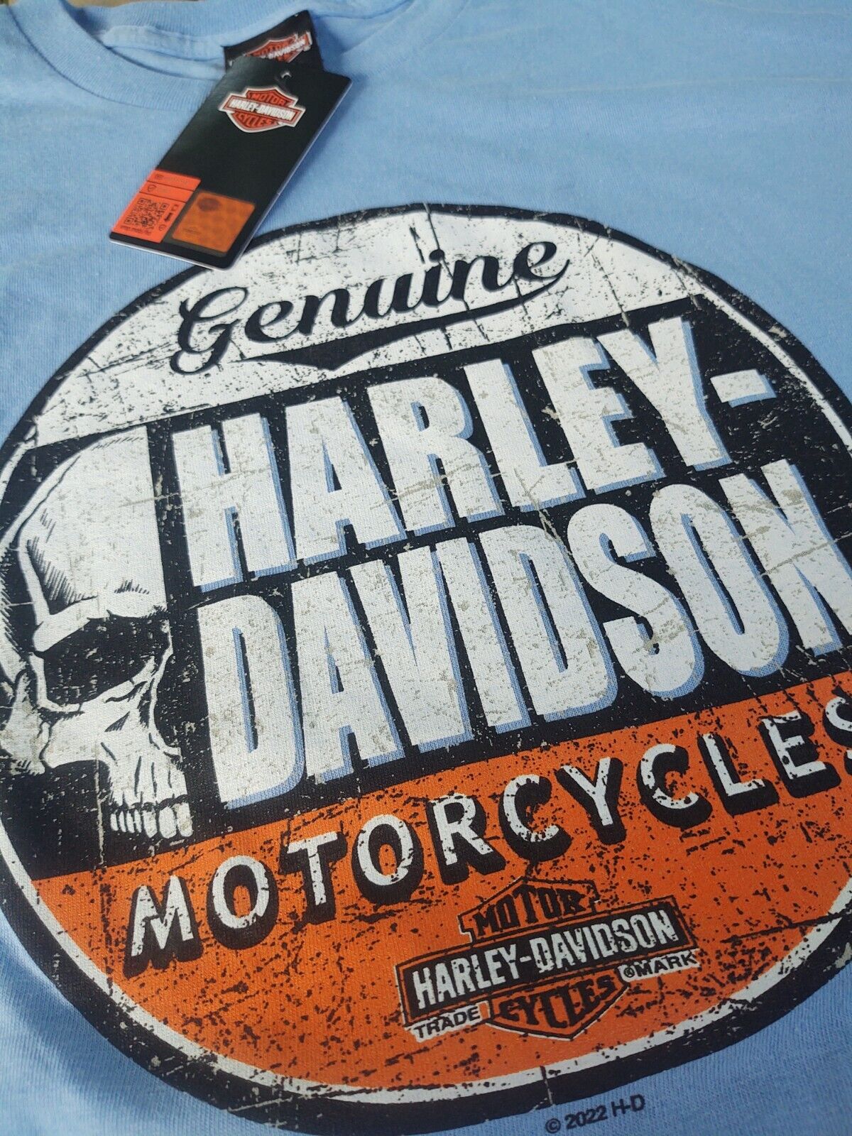 NWT Light Blue Harley Davidson 2xl T Shirt