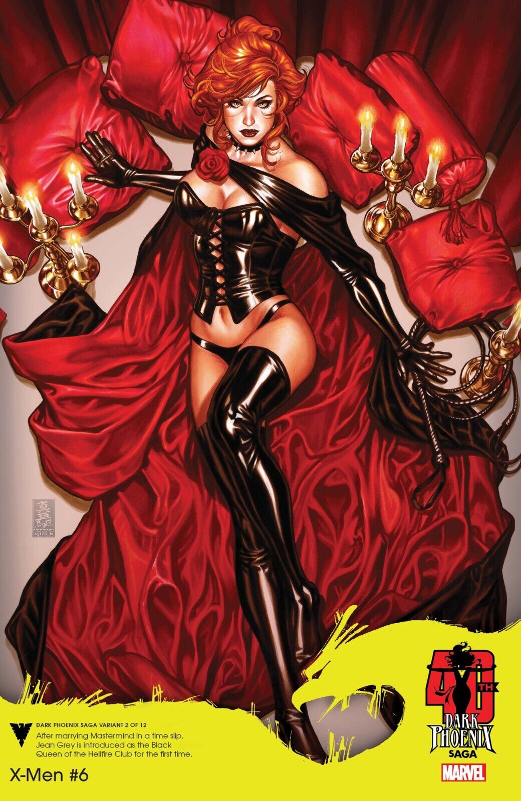 X-Men #6 Mark Brooks 40th Dark Phoenix Saga Variant Cover Marvel Comics 2020