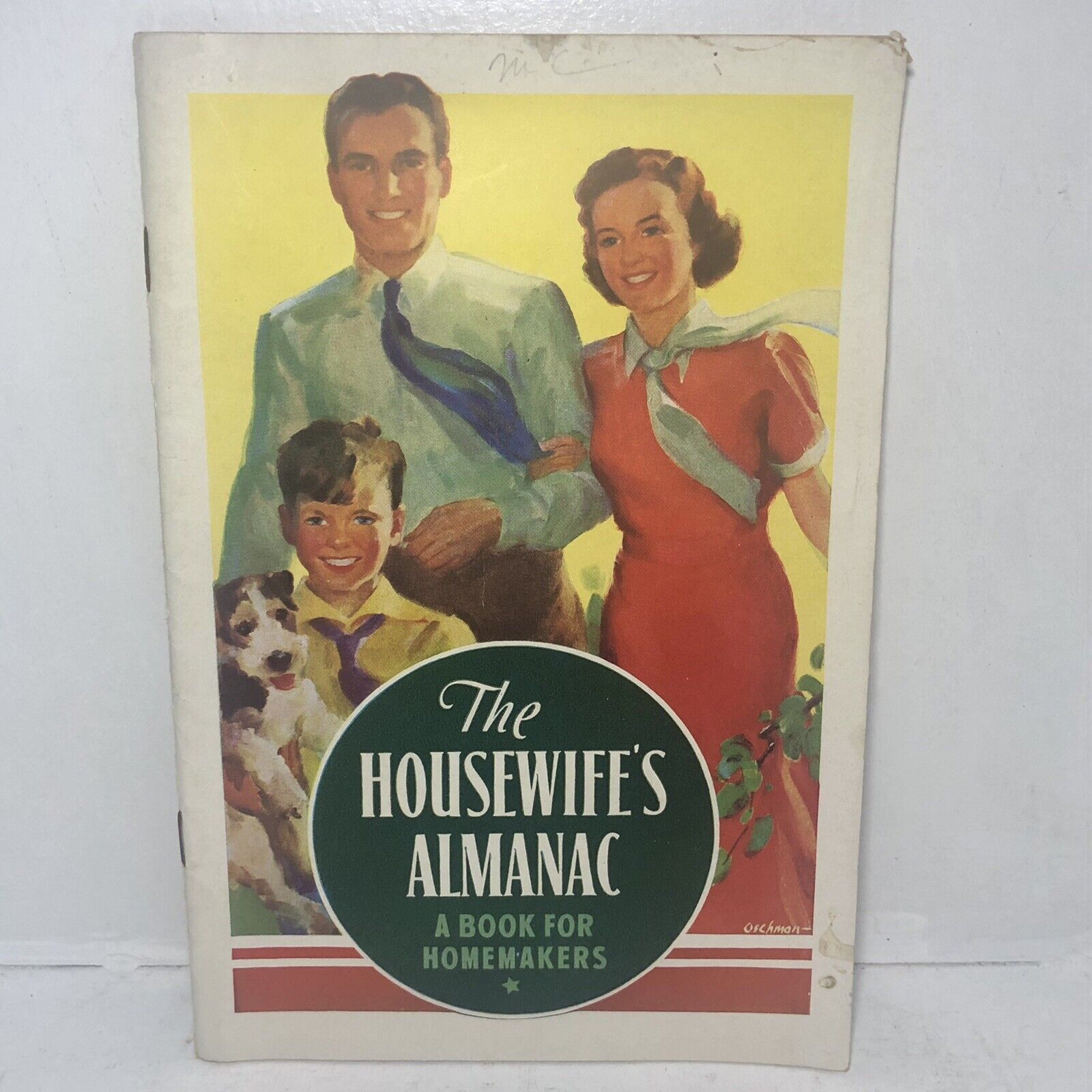 1938 The Housewife\'s Almanac by Kellogg Cereal Company w Recipes & Advertising