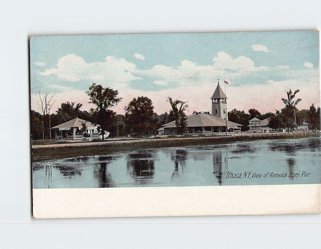 Postcard View of Renwick from Pier, Ithaca, New York