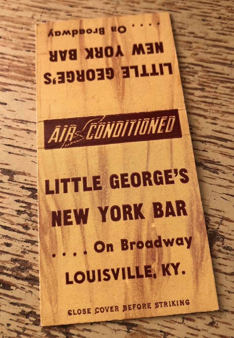 Little George’s New York Bar Louisville Kentucky Matchcover 50s-60s
