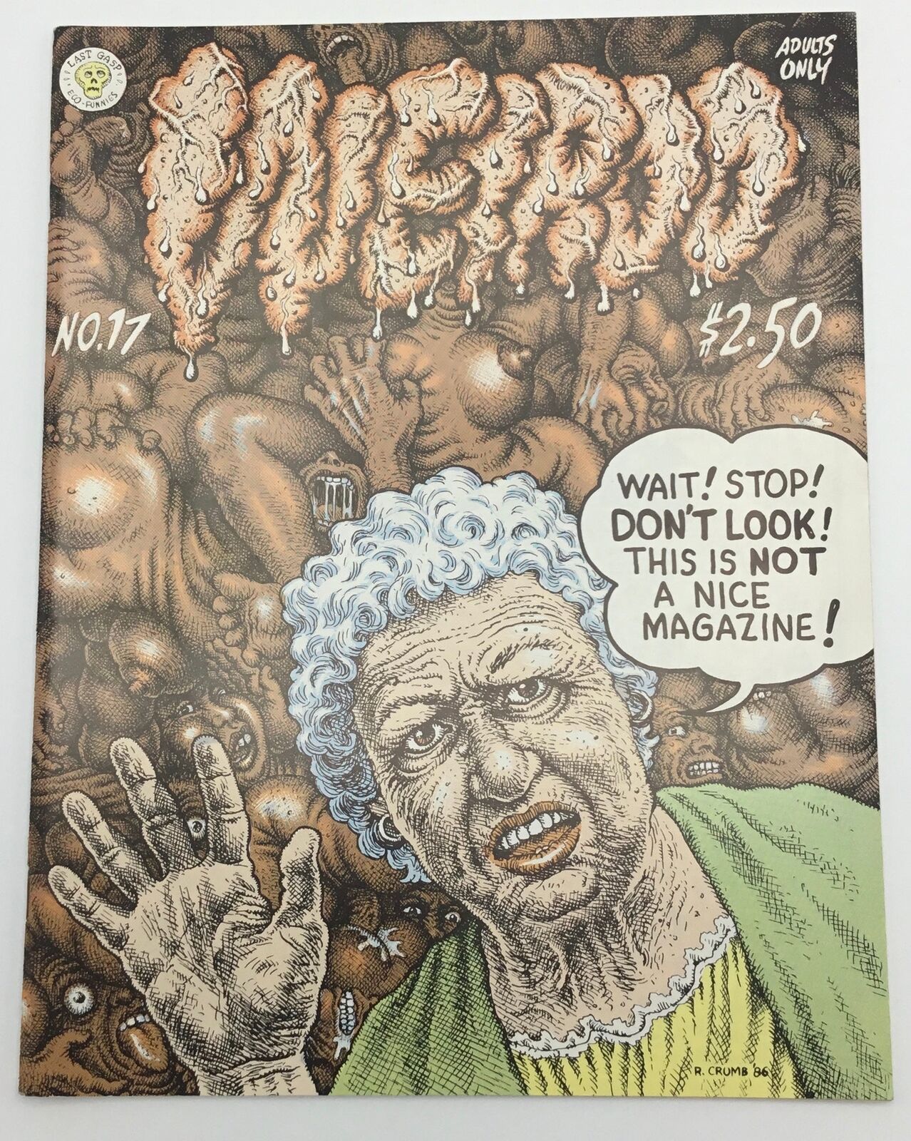 WEIRDO MAGAZINE #17 - Last Gasp Comic 1987 - Robert Crumb cover - Philip K. Dick