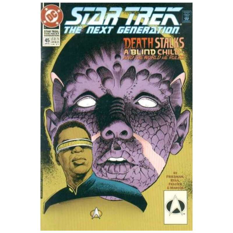 Star Trek: The Next Generation (1989 series) #45 in NM minus cond. DC comics [b\\